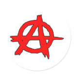 Circle A Anarchy Symbol Anarchist Anarchis Stickers