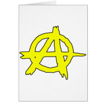 Circle A Anarchy Symbol Anarchist Anarchism Cards