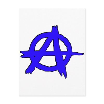 Circle A Anarchy Symbol Anarchist Anarchism Postcards by inquester