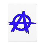 Circle A Anarchy Symbol Anarchist Anarchism Postcards