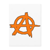 Circle A Anarchy Symbol Anarchist Anarchism postcards