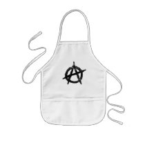 'circle a' anarchy symbol aprons
