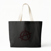 'circle a' anarchy symbol tote bags
