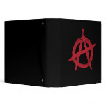 'circle a' anarchy symbol vinyl binders