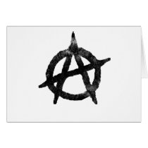 'circle a' anarchy symbol cards