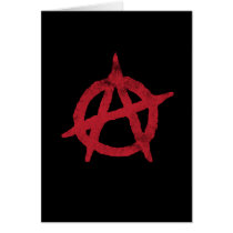 'circle a' anarchy symbol cards