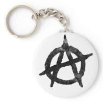 'circle a' anarchy symbol key chains