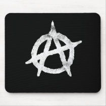 'circle a' anarchy symbol mousepad