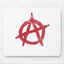 'circle a' anarchy symbol mouse pad