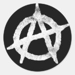'circle a' anarchy symbol sticker