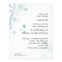 Circle and Swirl (mist) 4.25x5.25 invitations