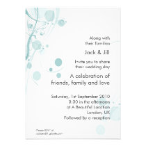 Circle and Swirl (mist) 5x7 invitations