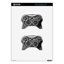 Circle art xbox 360 controller decal