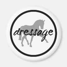Circle Border Dressage Sidepass Refrigerator Magnets