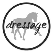 Circle Border Dressage Sidepass stickers by dogsandhorses Circle Border Dressage Sidepass stickers