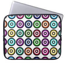 Circle Bullseye Custom Pattern Laptop Sleeves