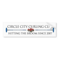 Circle City Curling - Bumper Sticker bumper stickers