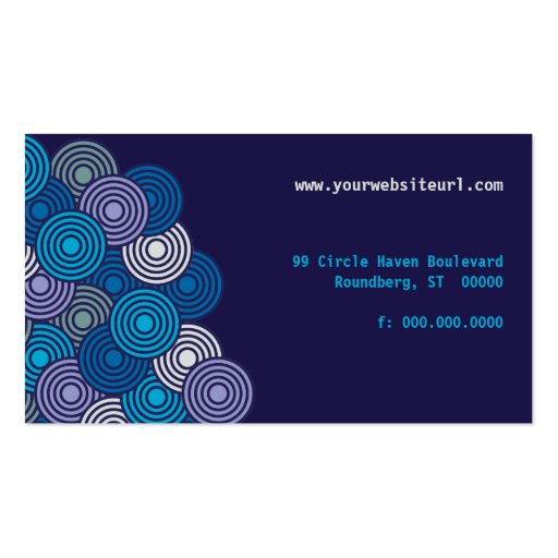 Circle Cluster Business Card (back side)