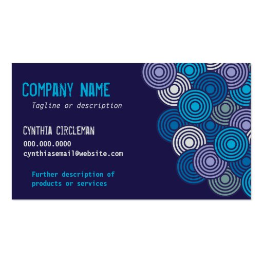 Circle Cluster Business Card (front side)