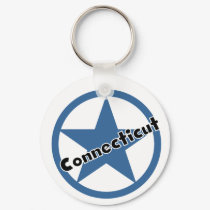 Circle Connecticut keychains by USAstates Circle Connecticut keychains