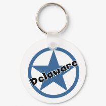 Circle Delaware keychains by USAstates Circle Delaware keychains