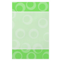 Circle design in green. Retro pattern. Custom Full Color Flyer