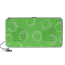 Circle design in green. Retro pattern. Custom Speakers