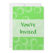Circle design in green. Retro pattern. Custom Announcement