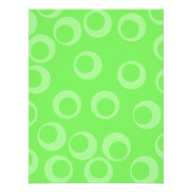 Circle design in green. Retro pattern. Personalized Invitation