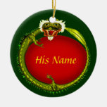 Circle Dragon Christmas Tree Ornament