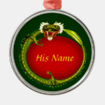 Circle Dragon Christmas Tree Ornaments