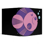 Circle Fish, purple pink, fun bubbles binders