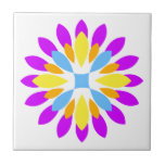 circle flower yellow 01 tiles