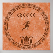 Circle Greek design Print