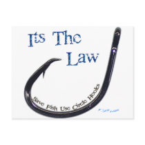 Circle Hooks Save Fish postcards