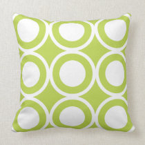 Circle Lattice Kiwi pillows