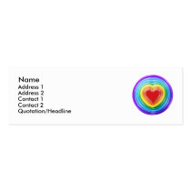 Circle My Heart Business Card business cards by Curious_Dreams Circle My Heart Business Card business cards