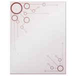Circle Net Gradient Fade - You Customize Color Customized Letterhead