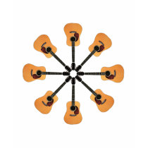Circle of Acoustic Guitars t-shirts