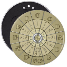 Circle of Fifths Deco Gold 2 Buttons