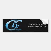 Circle of Fifths Sticker Bumper Stickers