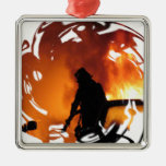 Circle of Flames Christmas Tree Ornament