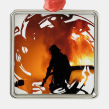 Circle of Flames Christmas Tree Ornament