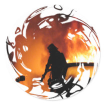 Circle Of Flames stickers by bonfirefirefighters Circle Of Flames stickers