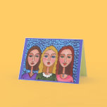 CIRCLE of FRIENDS - color version greeting card