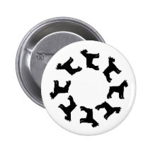 Circle of Giant Schnauzers (blk) Pin
