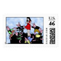 Circle of Hares postage by APeach Circle of Hares postage