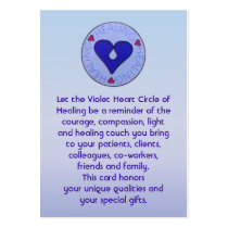 Circle of Healing - Caregiver's Card business cards