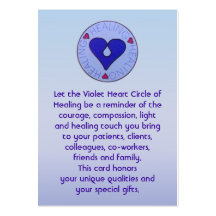Circle of Healing - Caregiver's Card Business Card Template
