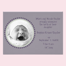Circle of Love (lavender) invitations